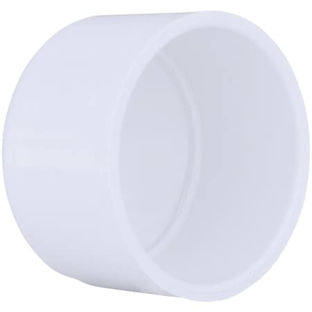 Charlotte Pipe And Foundry 3 In. Schedule 40 Pressure Slip PVC Cap PVC 02116  1800HA